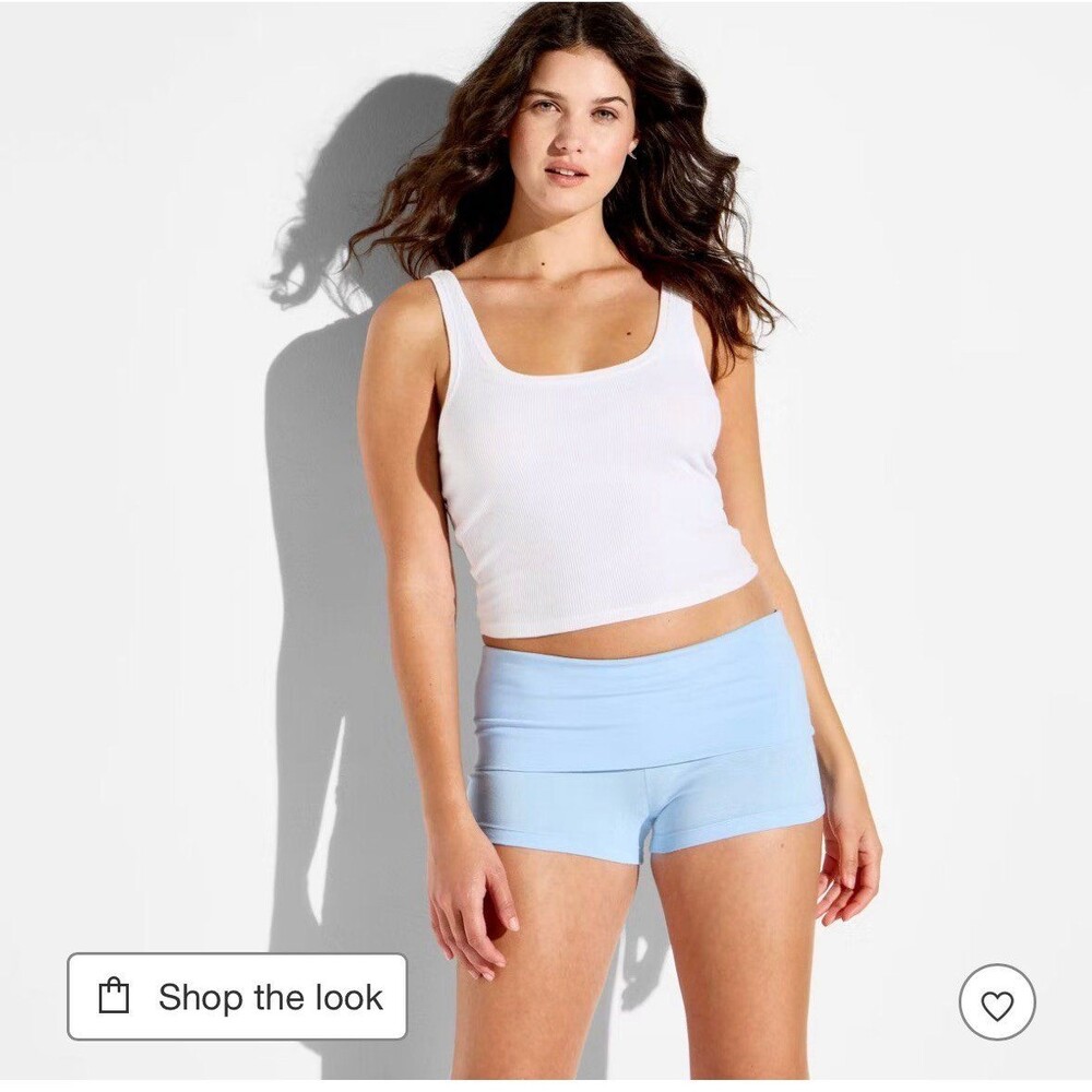 Women's Low-Rise Pull-On Shorts - Wild Fable™ Light Blue XXS 00